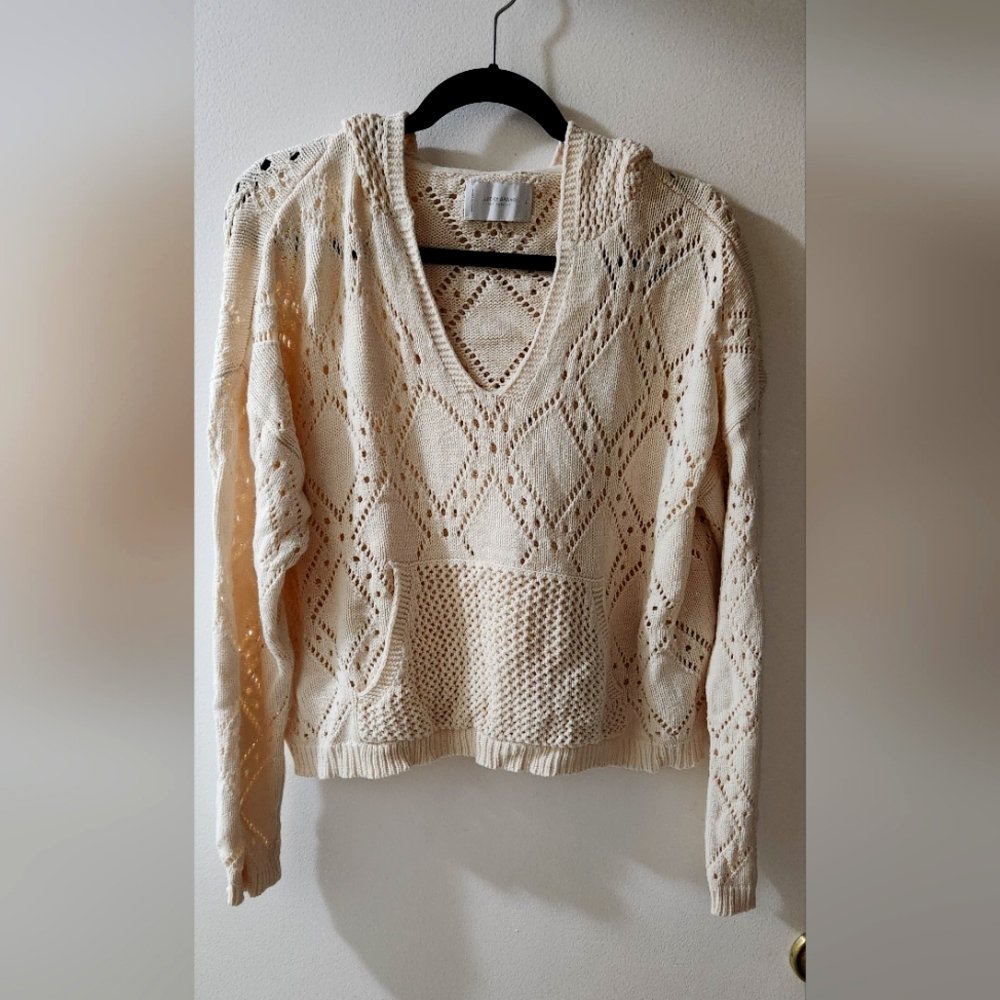 Lucky Brand Cropped Hooded Sweater